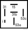 OPEL 090069664 Relay, wipe-/wash interval